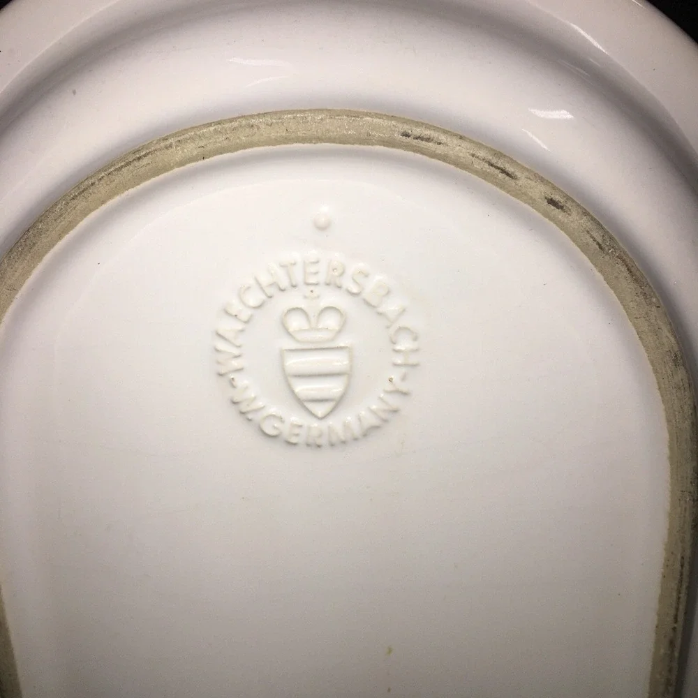 WAECHTERSBACH West Germany Tulips Flowers Colored Platter